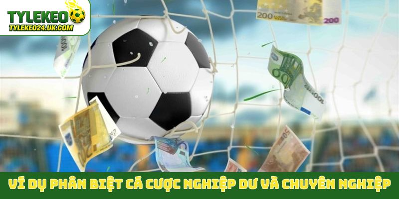 Ví dụ phân biệt cá cược nghiệp dư và chuyên nghiệp